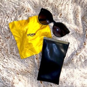 Fendi Women’s Black Cat Eye Sunglasses